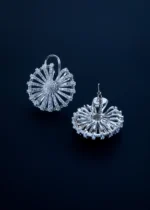 Radiant Sunburst Silver Earrings (Silver) EAR001557 - Image 3