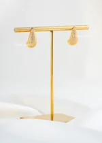 Radiant Teardrop Diamond Studs (Yellow Gold) EAR002462 - Image 2