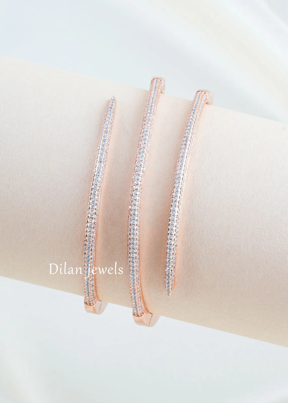Radiant-Twist-Bracelet-Rose-Gold-BRA002705 Radiant Twist Bracelet (Rose Gold) BRA002705 - Image 1