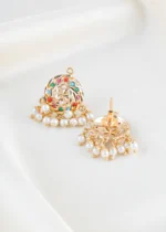 Rainbow Gemstone Pearl Drop Pendant (Yellow Gold) PSET02470 - Image 3