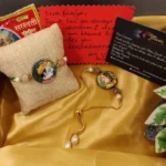 Raja Green Thread Rakhi with Rani Lumba Set - Image 2