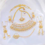 Rajsi Kundan Bridal Royale Set (Yellow Gold) NEC002183