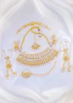 Rajsi Kundan Bridal Royale Set (Yellow Gold) NEC002183