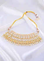 Rajsi Kundan Bridal Royale Set (Yellow Gold) NEC002183 - Image 2