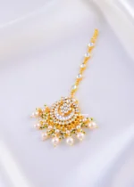Rajsi Kundan Bridal Royale Set (Yellow Gold) NEC002183 - Image 3