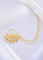 Rajsi Kundan Bridal Royale Set (Yellow Gold) NEC002183 - Image 5