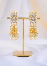 Rajsi Kundan Bridal Royale Set (Yellow Gold) NEC002183 - Image 6
