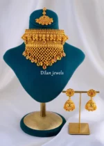 Rajwada Heritage Choker Set (Antique Gold) NEC002106