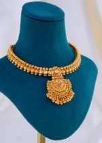 Rajwada Heritage Necklace Set (Antique Gold) NEC002149 - Image 3
