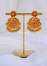 Rajwada Heritage Necklace Set (Antique Gold) NEC002149 - Image 4