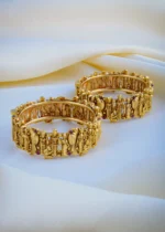 Ram Darbar Bangles (Antique Gold) Openable BAN000983 - Image 2
