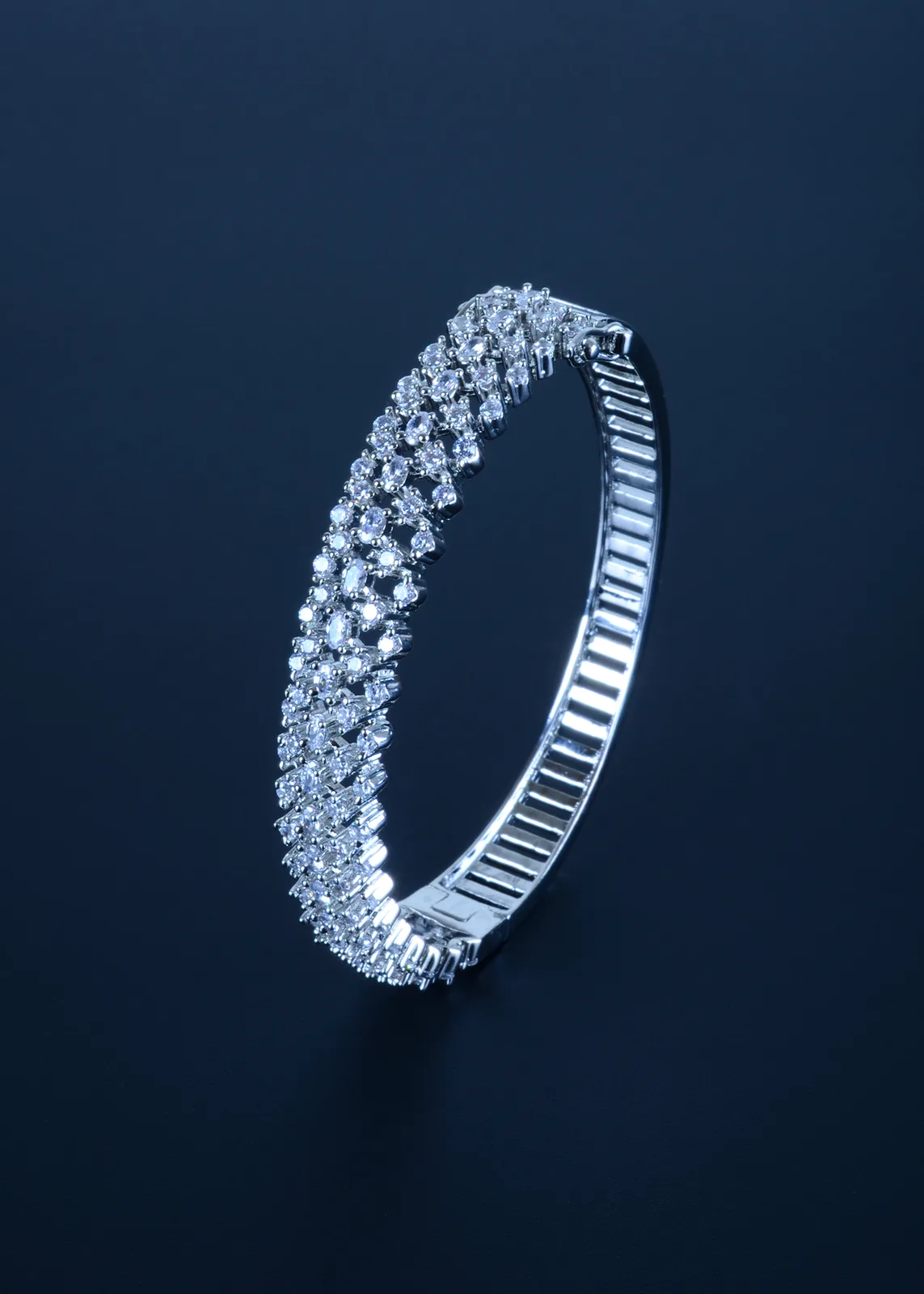 Random-Diamond-Bracelet-Silver-BRA001280a Random Diamond Bracelet (Silver) BRA001280 - Image 1