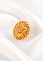 Rangoli Bloom Medallion Ring (Yellow Gold) RING02502 - Image 3