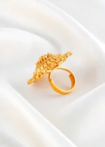 Rangoli Bloom Medallion Ring (Yellow Gold) RING02502 - Image 4