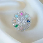 Rangrasiya Cocktail Ring (Silver) RING01396