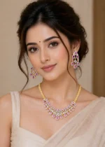 Rani Glow Necklace Set (Yellow Gold) NEC002607 - Image 4