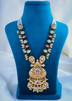 Rani Haar Necklace Set (Antique Gold) NEC000912 - Image 2