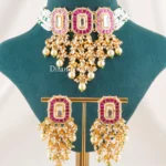 Rani Noor Necklace Set (Yellow Gold) NEC002715