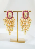 Rani Noor Necklace Set (Yellow Gold) NEC002715 - Image 3