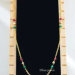 Red Green Gold Plated Chain- CHAIN2892