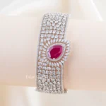 Red Velvet German Silver Bracelet (Silver) BRA002445