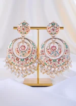Regal Gemstone Filigree Pearl Drop (Yellow Gold) EAR002335