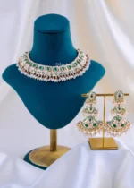 Regal Green Gemstone Gold Jewelry (Yellow Gold) NEC002352