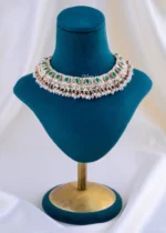 Regal Green Gemstone Gold Jewelry (Yellow Gold) NEC002352 - Image 2