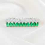 Regal Green Sparkle Ring (Silver) RING02697