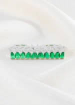Regal Green Sparkle Ring (Silver) RING02697