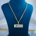 Regal King Locket with Chain for Men (Yellow Gold) NEC000888