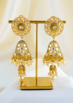 Regal Kundan Hasli Necklace Set (Yellow Gold) NEC001575 - Image 4