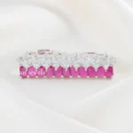Regal Pink Sparkle Ring (Silver) RING02698