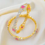 Regal Radiance Ruby Bangles (Yellow Gold) BAN001493