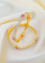 Regal Radiance Ruby Bangles (Yellow Gold) BAN001493