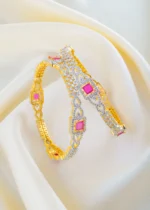 Regal Radiance Ruby Bangles (Yellow Gold) BAN001493 - Image 3