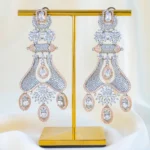 Regal Radiance Statement Earrings (Dual Plating) EAR001593