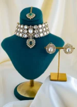Regal Victorian Kundan Polki Choker Set (Victorian) NEC001581