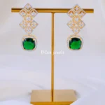 Regalia Green Earrings (Yellow Gold) EAR002079