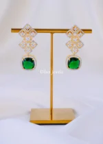 Regalia Green Earrings (Yellow Gold) EAR002079