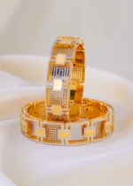 Regalia Link Bangles (Dual Plating) BAN001923 - Image 2