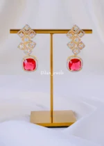 Regalia Red Earrings (Yellow Gold) EAR002080