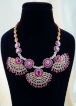Rosabelle Heirloom Necklace Set (Rose Gold) NEC001682 - Image 2