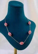 Rosé Blossom Peach Set (Yellow Gold) NEC002057 - Image 2