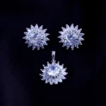 Rosé Blossom Solitaire Set (Silver) PSET01960