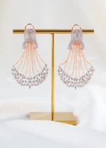 Rose Celestine Cascade Earrings (Rose Gold) EAR002610