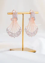 Rose Celestine Cascade Earrings (Rose Gold) EAR002610 - Image 2