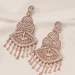 Rose Gold Chandelier Earrings (Rose Gold) EAR000463