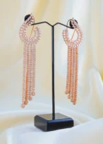 Rosé Radiance Tassel Earrings (Rose Gold) EAR001598 - Image 2