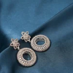 Rotating Wheel Earrings (Silver) EAR000489